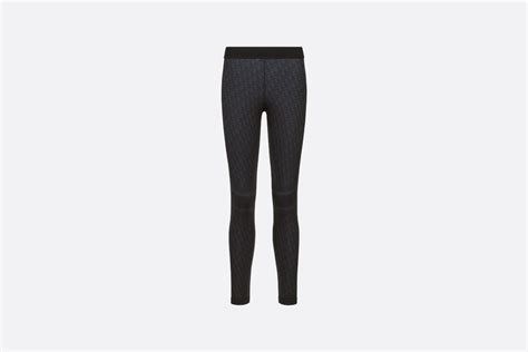 DiorAlps Leggings Black Cannage Technical Knit 